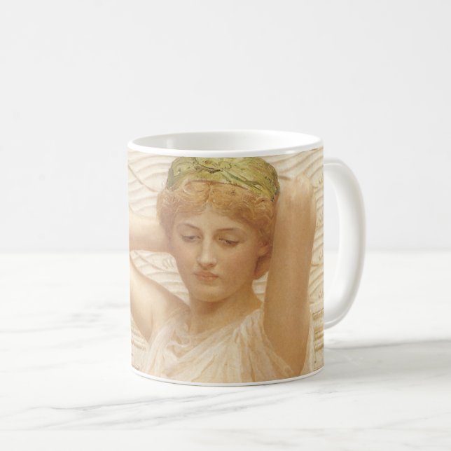 Silver by Albert Joseph Moore, Victorian Fine Art Coffee Mug (Front Right)