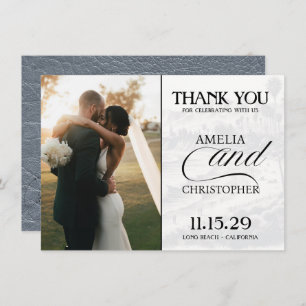 Silver California Passport Thank You Card