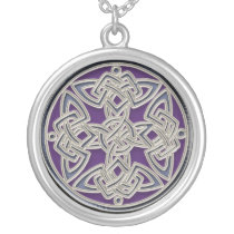Silver Celtic Dara Knot Necklace