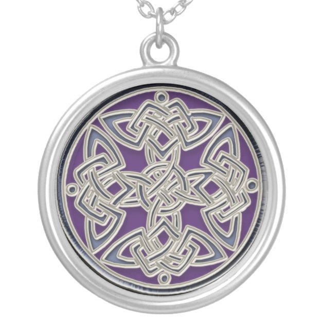 Sterling Silver Irish Celtic Dara Knot Pendant Necklace w/ Chain | Silverly