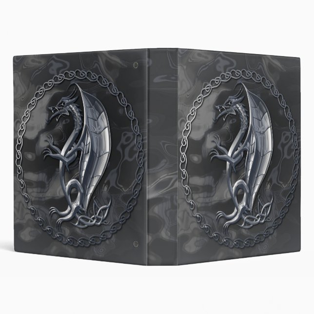 Silver Celtic Dragon Binder (Background)