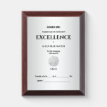 Silver Certificate Award Crest Seal | Personalize at Zazzle