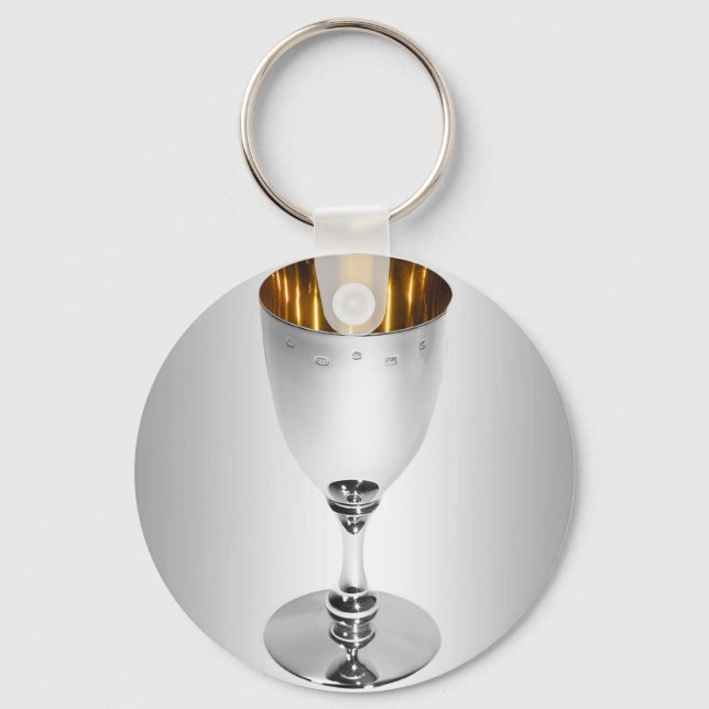 silver chalice keychain (Front)