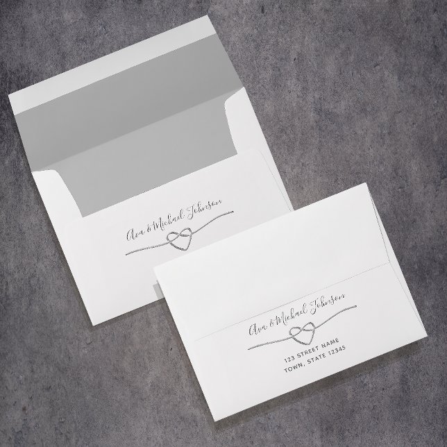 Silver Chic Wedding Envelope (Creator Uploaded)