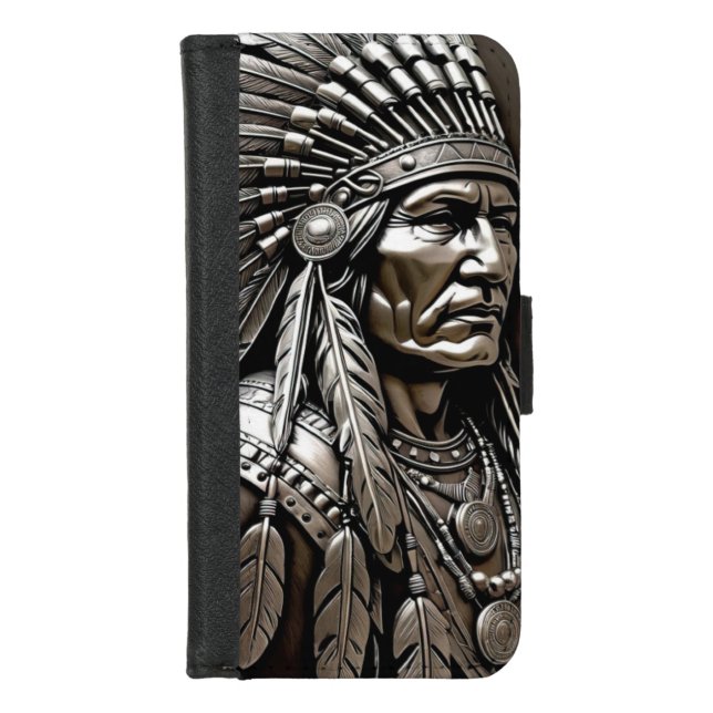 Silver Chief iPhone Wallet Case (Front)