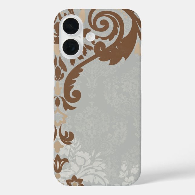 Silver Chocolate Elegant Phone Case (Back)