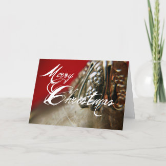 silver Christmas Holiday Card
