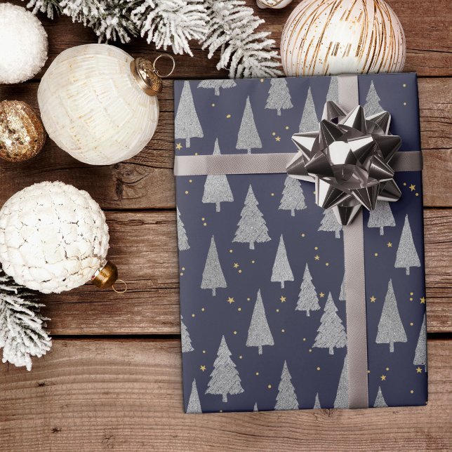 Silver Christmas Holiday Wrapping Paper (Creator Uploaded)