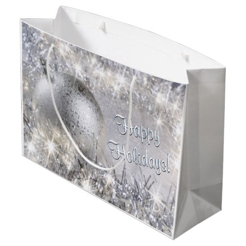 Silver Christmas Large Gift Bag