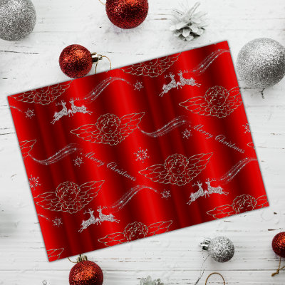Silver Christmas Magic Red 