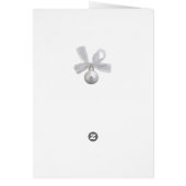 Silver Christmas Photo Save the Date Cards (Back)