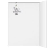 Silver Christmas Photo Save the Date Cards (Inside (Left))