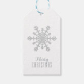Silver Glitter Snowflake Wrapping Paper