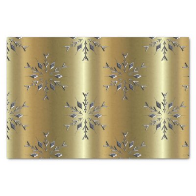 Silver Christmas Stars on Gold