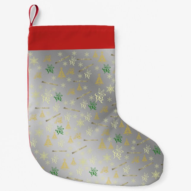 silver christmas stocking (Front)