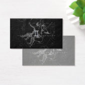 Silver Chrome like Gemini Zodiac Sign on Hevelius (Desk)