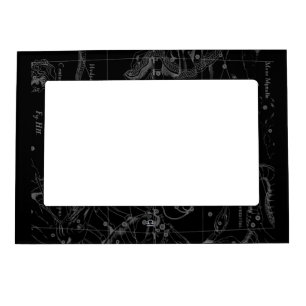 Silver Chrome like Libra Zodiac Sign on Hevelius Magnetic Photo Frame