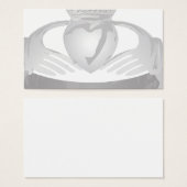 silver claddagh ring (Front & Back)