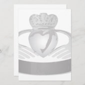 silver claddagh ring (Front/Back)