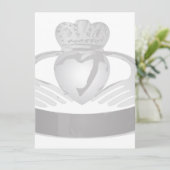 silver claddagh ring (Standing Front)