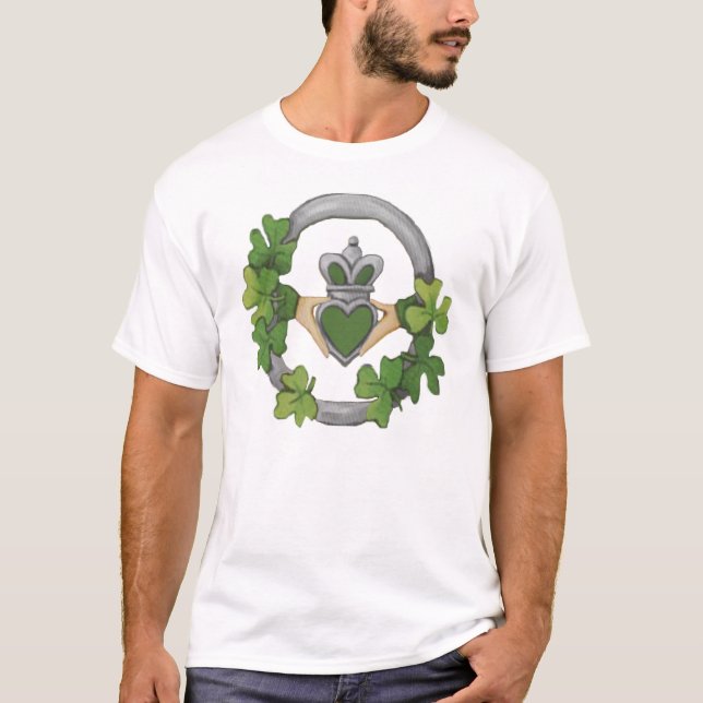 Silver Claddagh T-Shirt (Front)