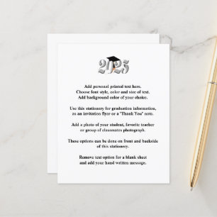 Silver Class of 2025 Graduation Announcement