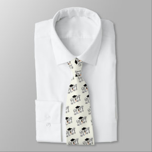 Silver Class of 2027 Graduation Neck Tie
