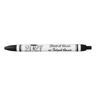 Silver Class of 2027 Graduation Pen