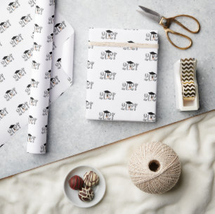 Silver Class of 2027 Graduation Wrapping Paper