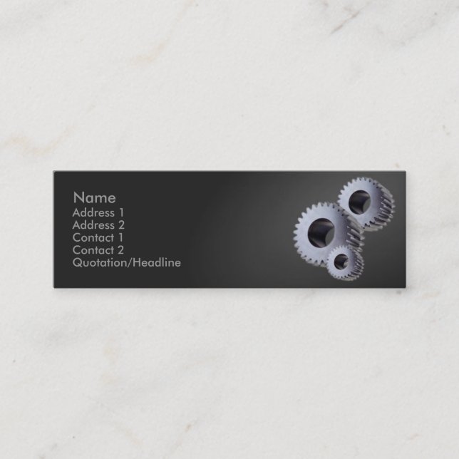 Silver Cogs Business Card (Front)