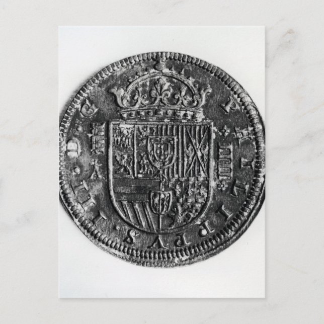 Silver coin postcard (Front)