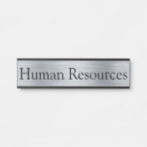 Human Resources Door Sign. Clearly label every room in your