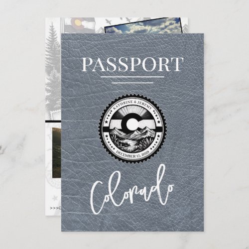 Silver Colorado Passport Save The Date