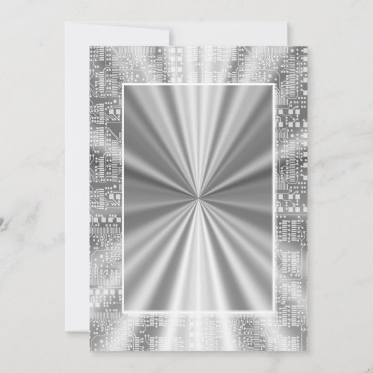 silver colored computer circuit (Back)