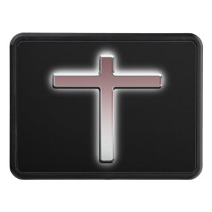 Silver Colored Cross Hitch Cover