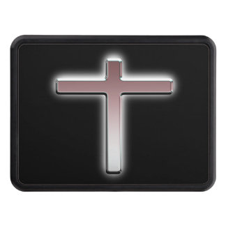 Silver Colored Cross Hitch Cover