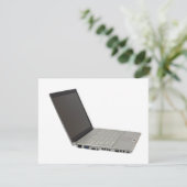 Silver colored laptop (Standing Front)
