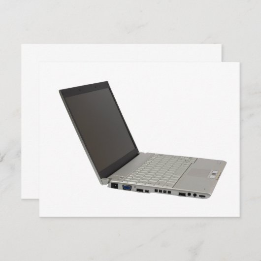 Silver colored laptop (Front/Back)