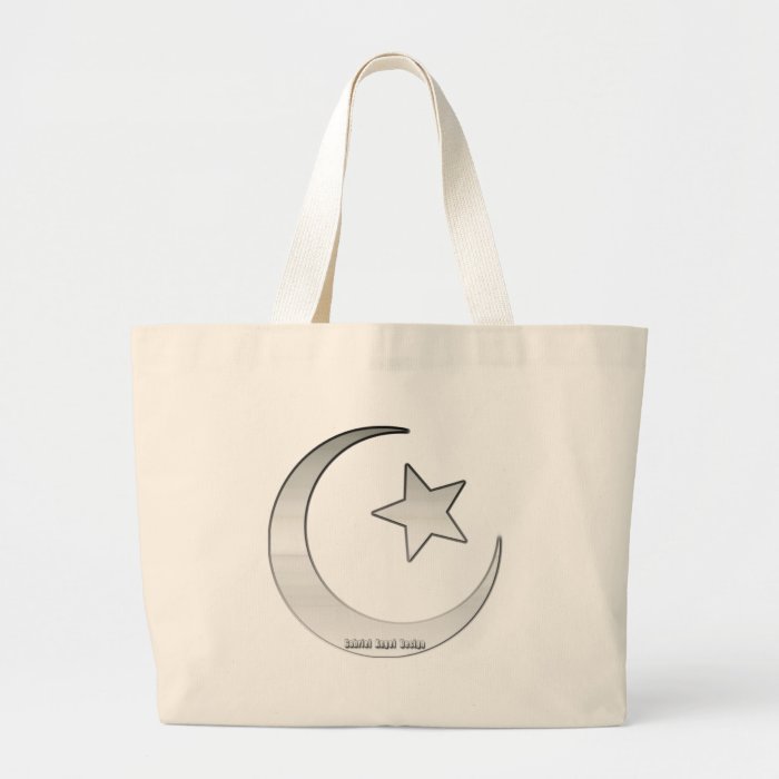 Silver Colored Star and Crescent Symbol Bags
