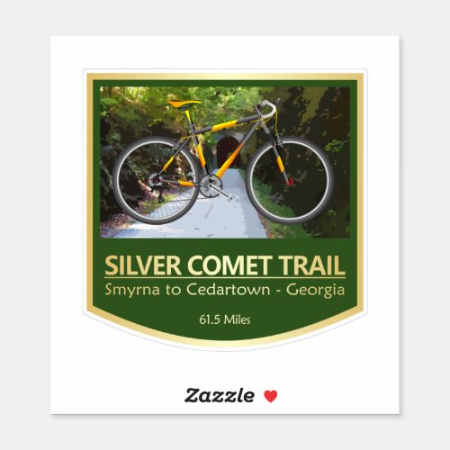 Silver Comet Trail bike2 Sticker