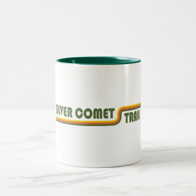 Silver Comet Trail Georgia Two-Tone Coffee Mug (Center)