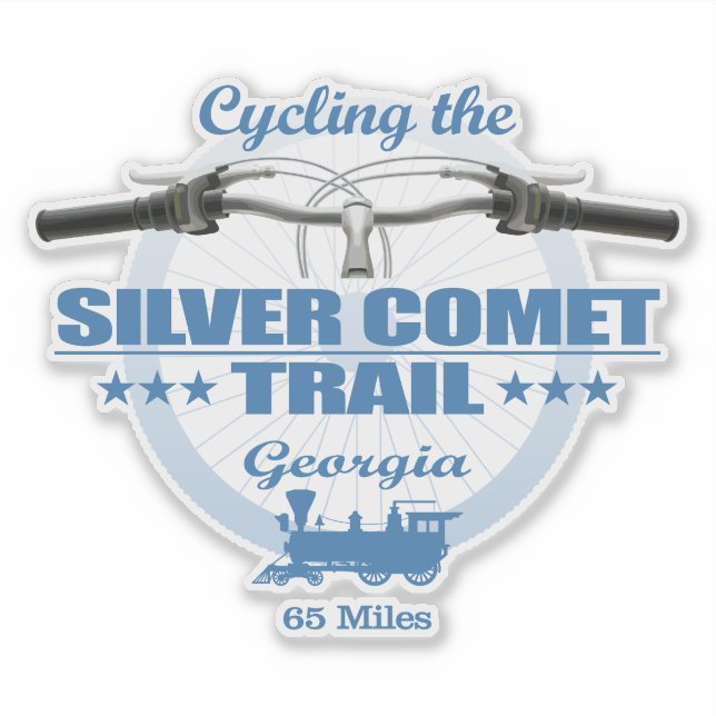 Silver Comet Trail (H2) Sticker (Front)