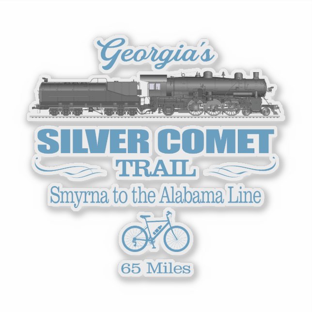 Silver Comet Trail (RT2) Sticker (Front)