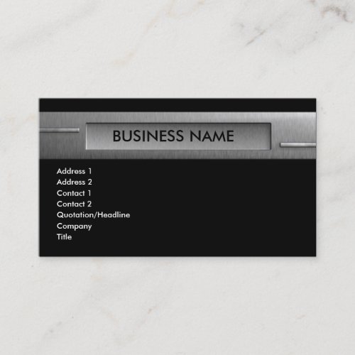 silver_company business card