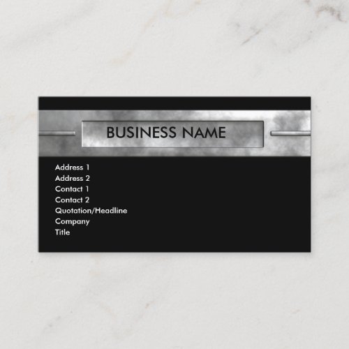 silver_company_center business card template