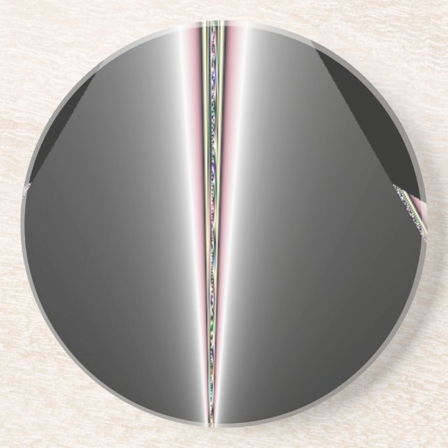 Silver Cone With Hints of Pastels Coaster (Front)