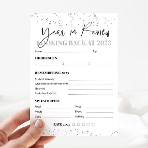 Silver Confetti 2023 Year in Review Reflections