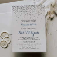 Silver Confetti Minimalist Bat Mitzvah