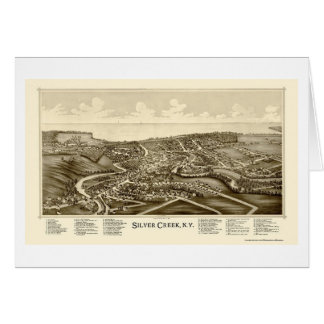 Silver Creek, NY Panoramic Map - 1892 Cards