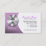 Silver Cross Christian Symbol Minister/pastor Business Card at Zazzle